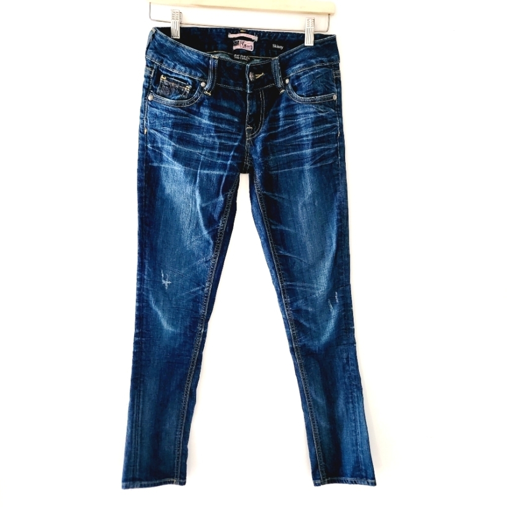 RE ROCK FOR EXPRESS low rise skinny jeans